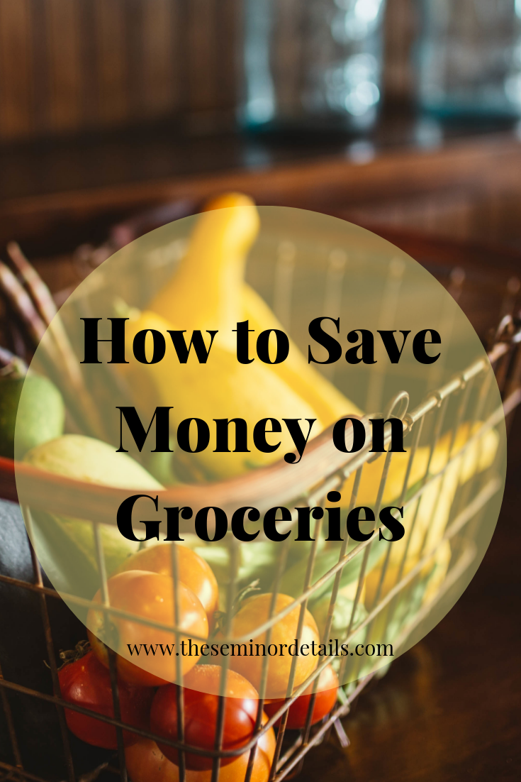 How to save money on groceries graphic